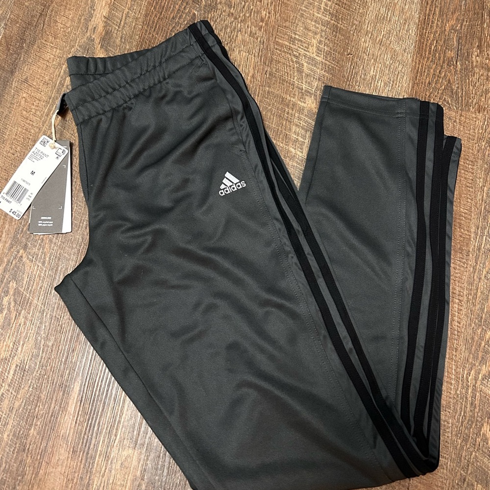 Adidas Charcoal Gray T10 Pants Size Medium
